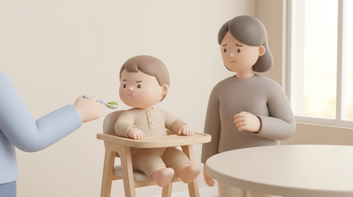 نوزاد بی‌اشت‌ها هنگام تغذیه و نگرانی والدین